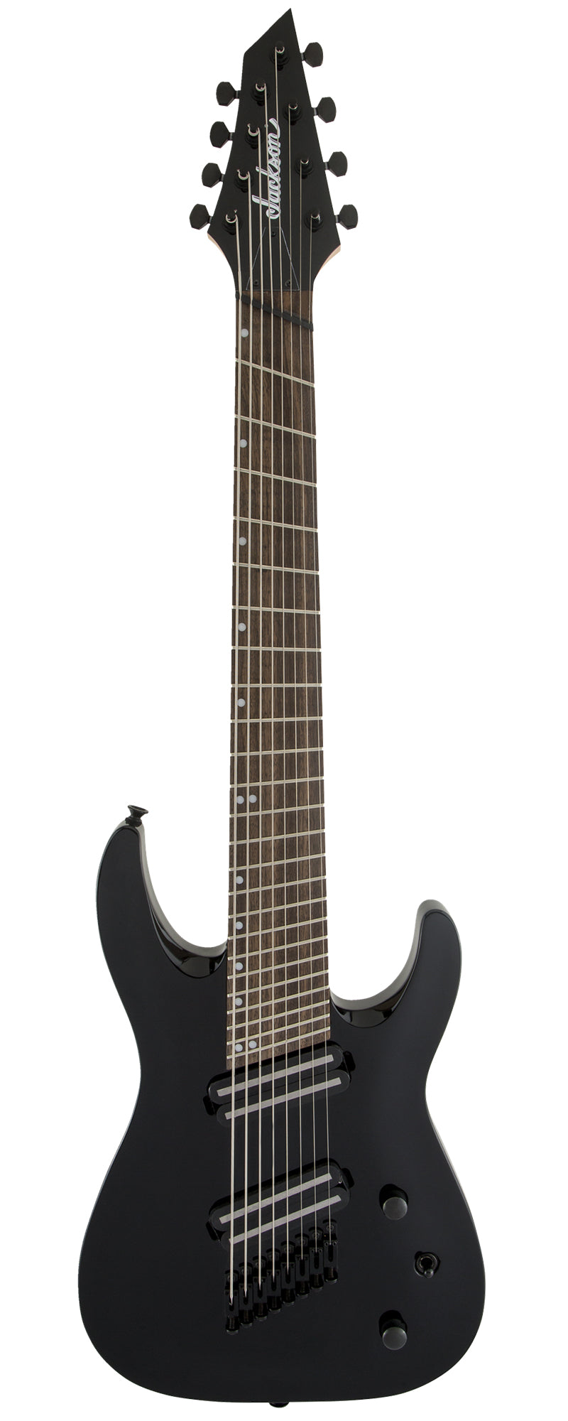 Jackson X Series Dinky Arch Top DKAF8 MS Electric Guitar - Gloss Black w/ Instrument Cable