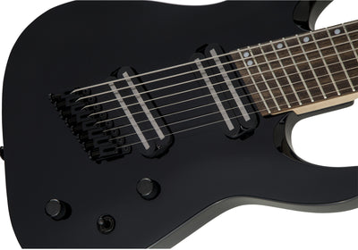 Jackson X Series Dinky Arch Top DKAF8 MS Electric Guitar - Gloss Black w/ Instrument Cable
