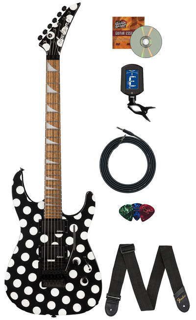 Jackson X Series Soloist SLX DX Electric Guitar - Polka Dot w/ Instrument Cable