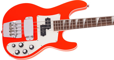 Jackson X Series Concert Bass CBXNT DX IV Bass Guitar - Rocket Red w/ Instrument Cable, Strap, Tuner, Picks, and Austin Bazaar Instructional DVD