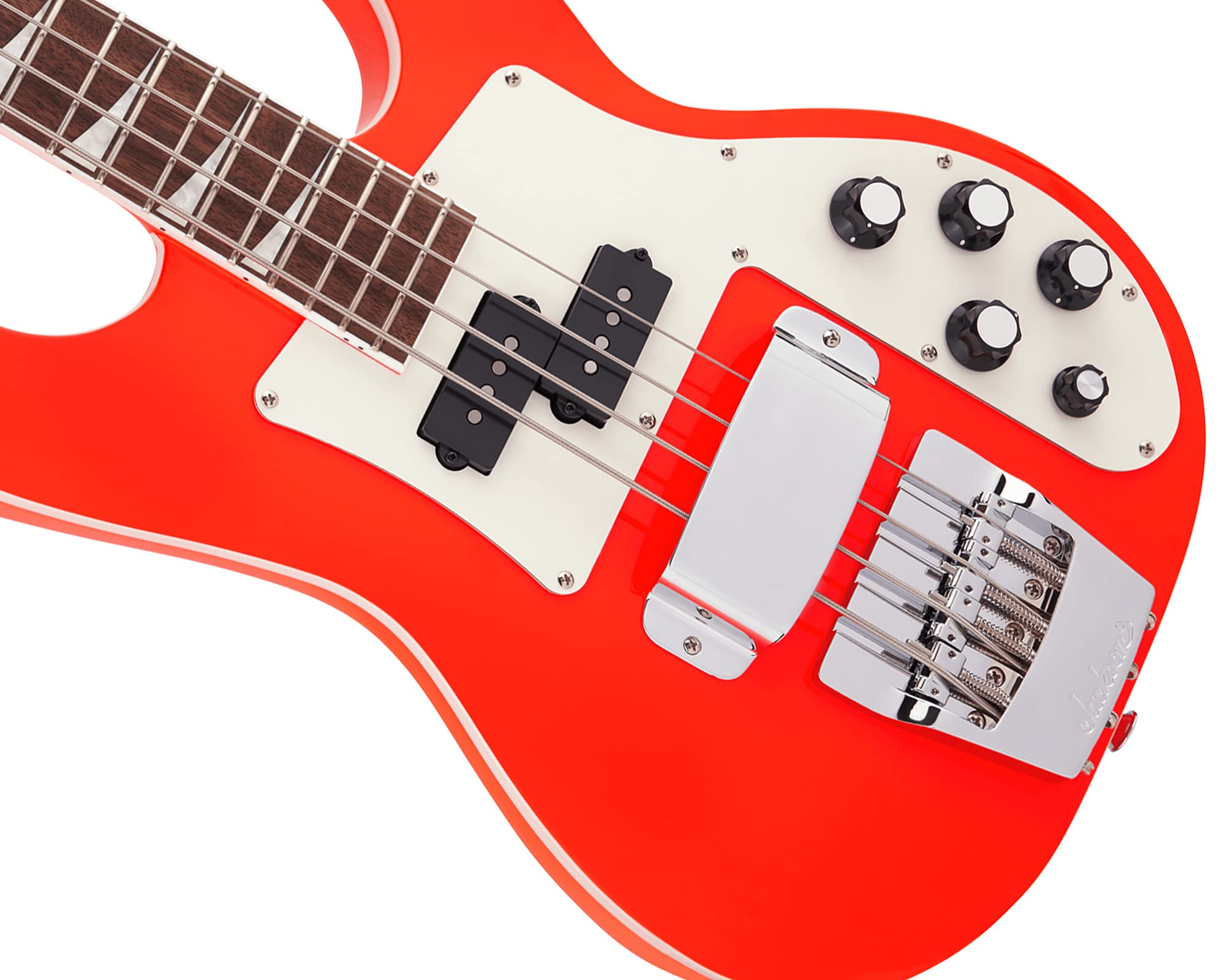 Jackson X Series Concert Bass CBXNT DX IV Bass Guitar - Rocket Red w/ Instrument Cable, Strap, Tuner, Picks, and Austin Bazaar Instructional DVD