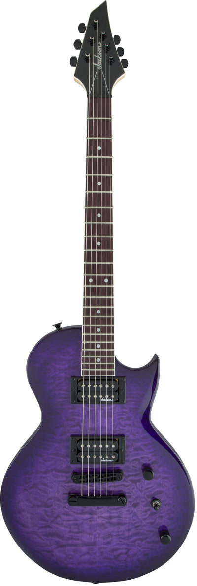 Jackson JS22Q Monarkh SC Electric Guitar - Transparent Purple Burst