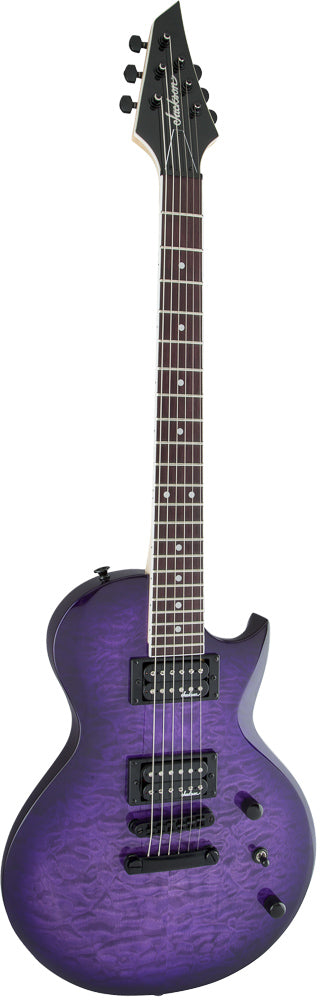 Jackson JS22Q Monarkh SC Electric Guitar - Transparent Purple Burst