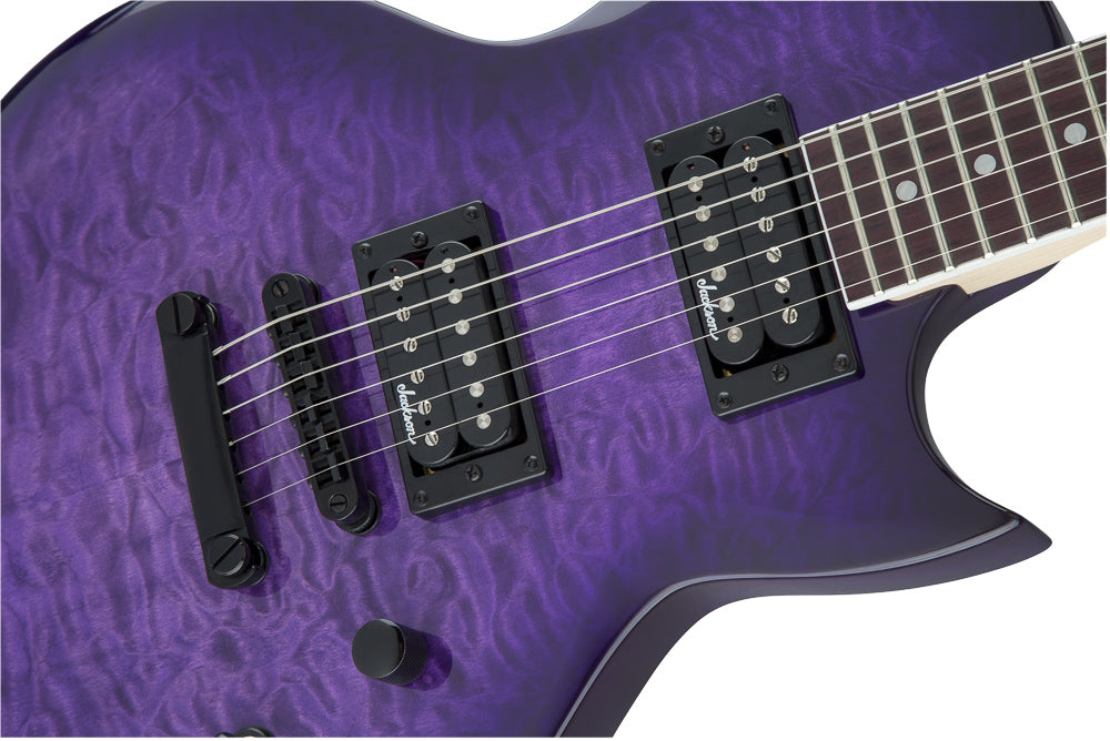 Jackson JS22Q Monarkh SC Electric Guitar - Transparent Purple Burst