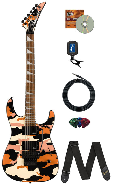 Jackson X Series Soloist SLX DX Electric Guitar - Butterscotch Camo w/ Instrument Cable