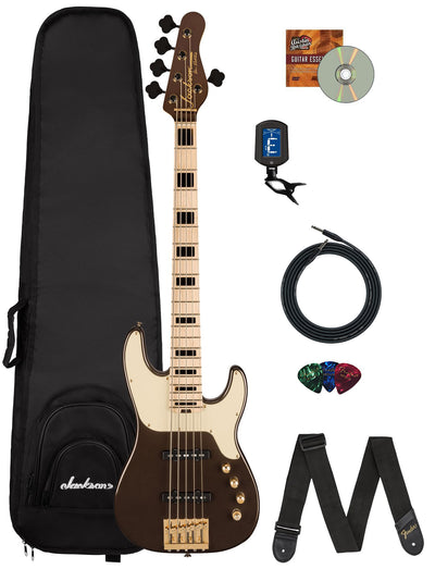Jackson Adam Blackstone "Gladys" Concert 5-String Bass Guitar - Black Stone w/ Instrument Cable
