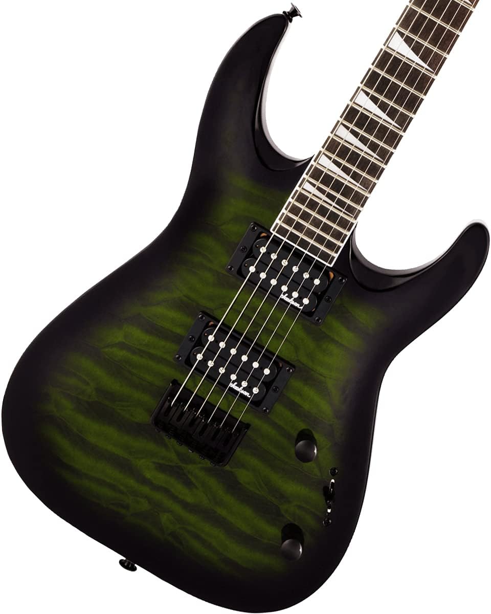 Jackson JS Series Dinky Arch Top JS32Q DKA HT Electric Guitar - Transparent Green Burst