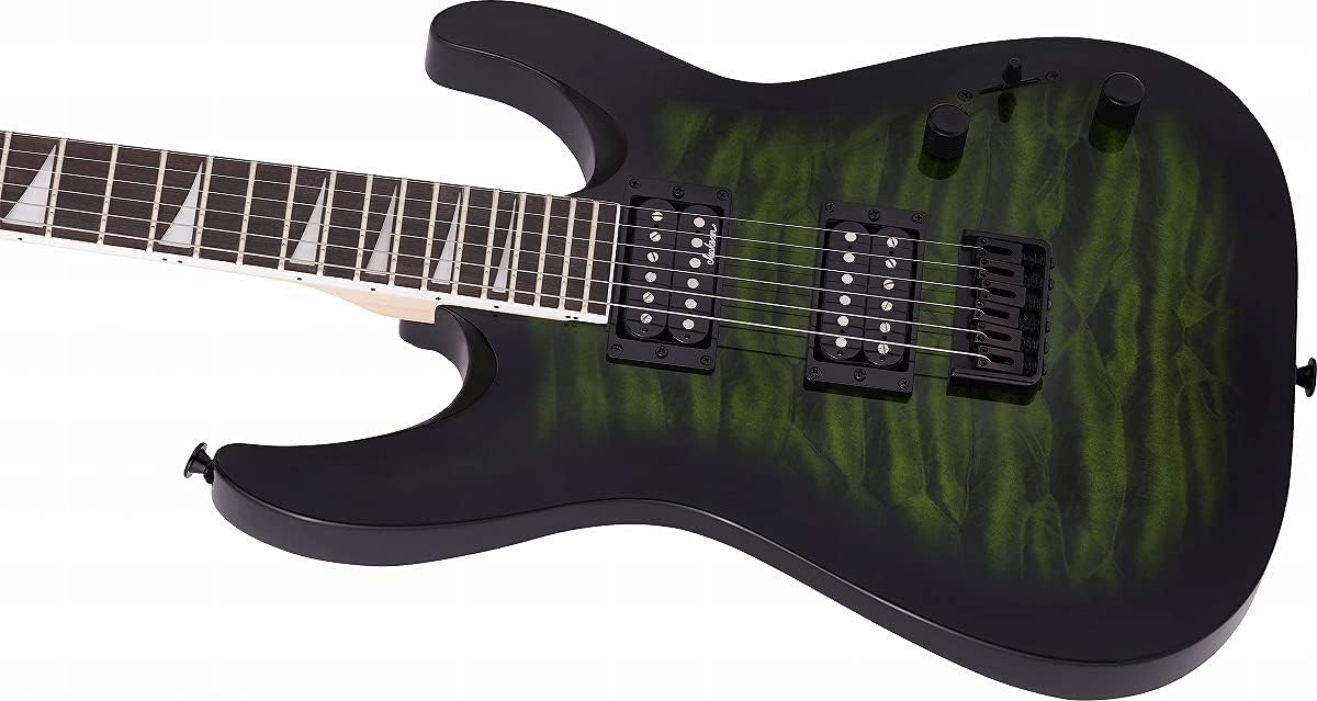 Jackson JS Series Dinky Arch Top JS32Q DKA HT Electric Guitar - Transparent Green Burst