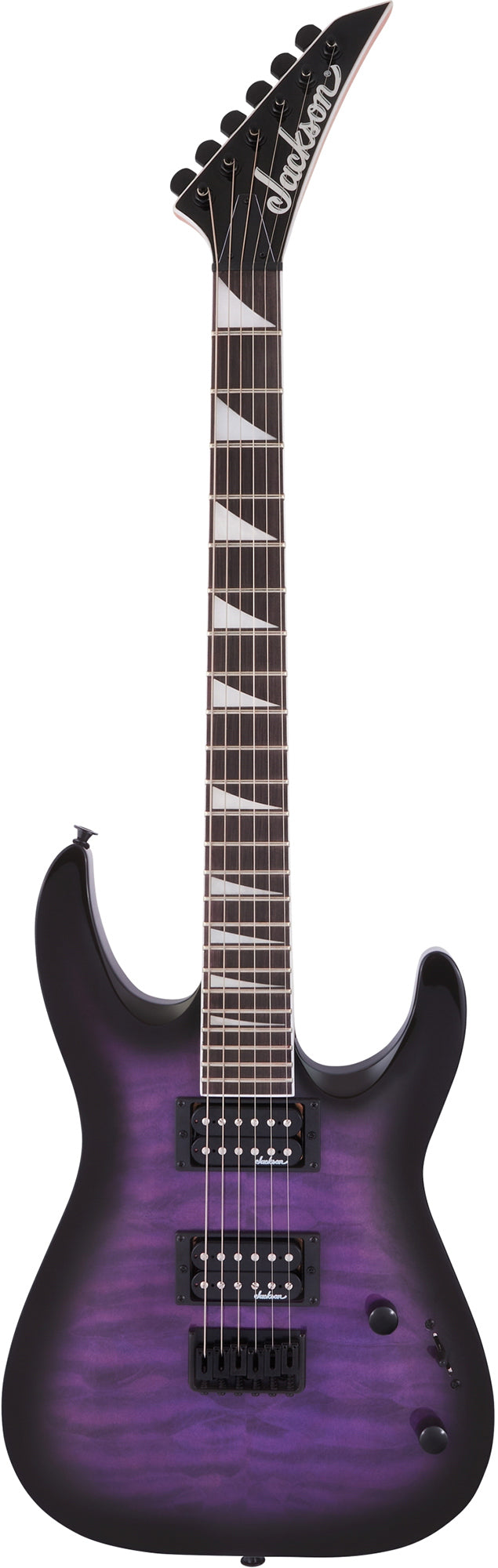 Jackson Dinky Arch Top JS32Q DKA HT Electric Guitar - Transparent Purple Burst w/ Instrument Cable