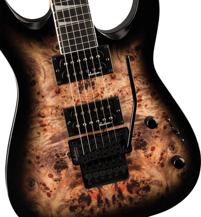 Jackson Dinky Arch Top JS32 DKA Electric Guitar - Transparent Black Burst w/ Instrument Cable