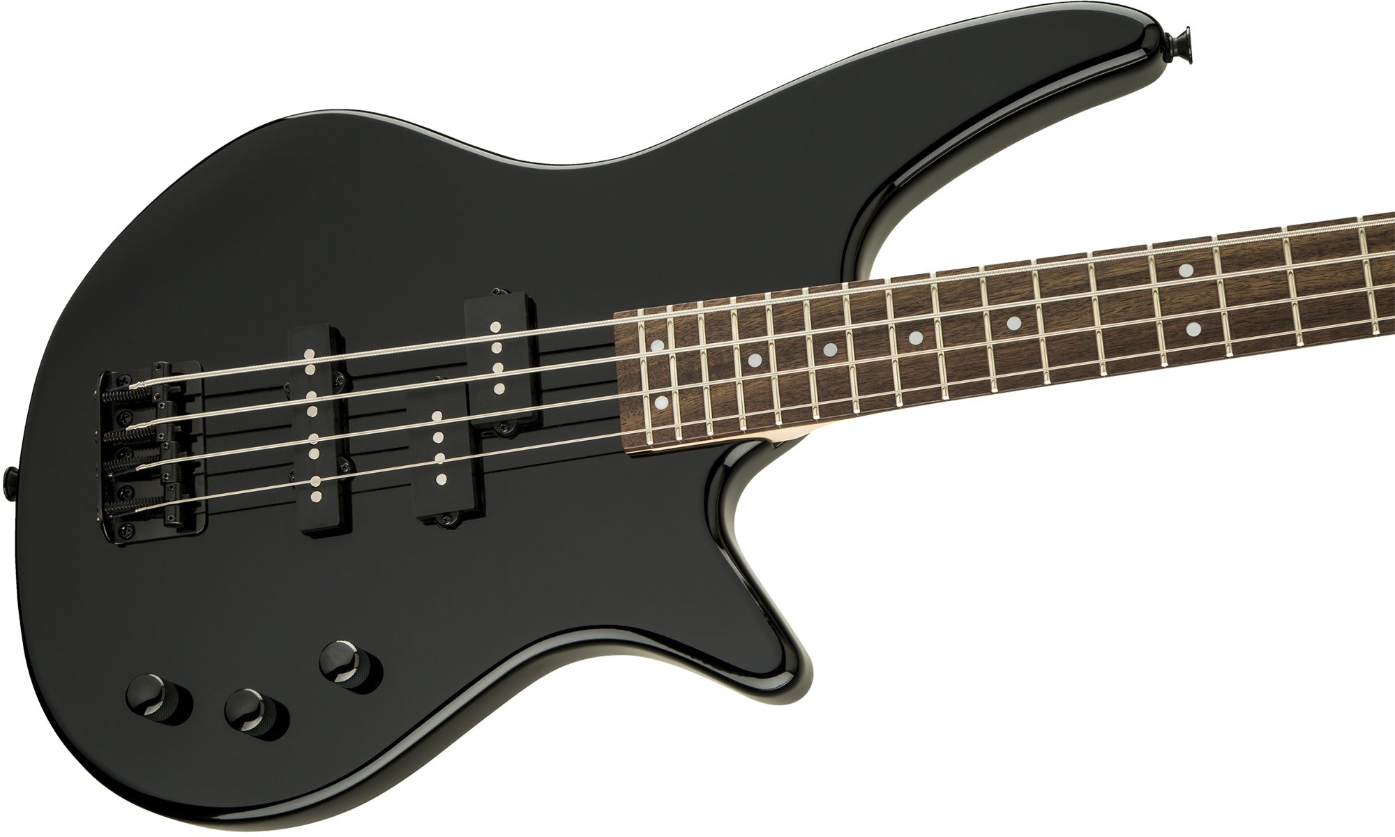 Jackson JS Series Spectra Bass JS2 Bass Guitar - Gloss Black w/ Instrument Cable