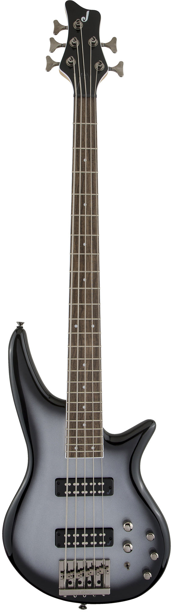 Jackson Spectra Bass JS3V Bass Guitar - Silverburst w/ Instrument Cable