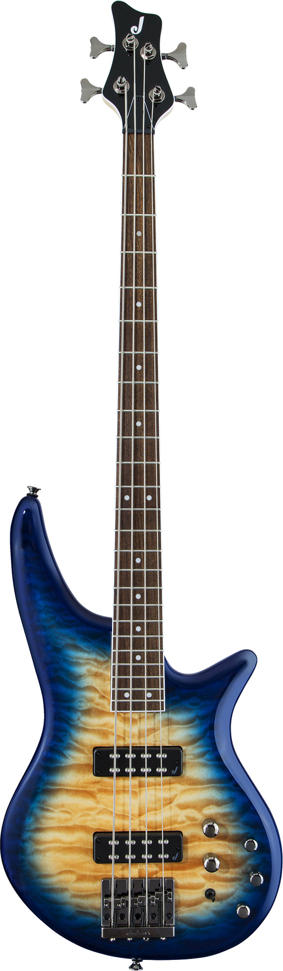 Jackson JS Series Spectra Bass JS3Q - Amber Blue Burst