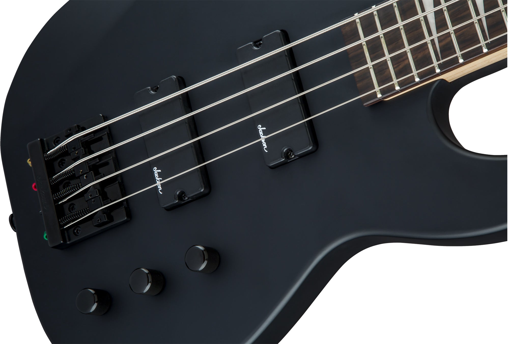 Jackson JS Series Concert Bass JS2 Bass Guitar - Satin Black w/ Instrument Cable