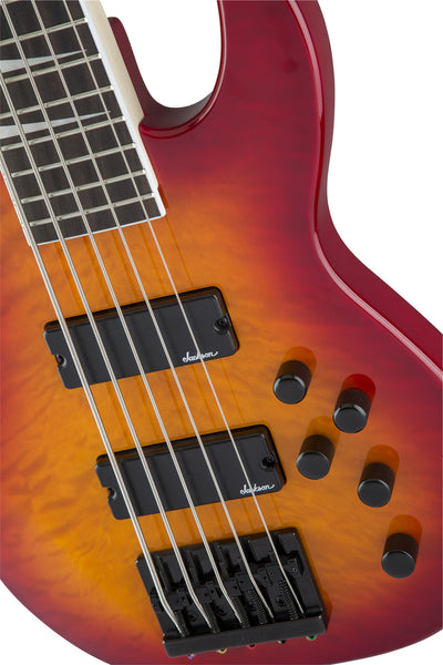 Jackson JS Series JS3VQ 5-String Concert Bass - Cherry Burst
