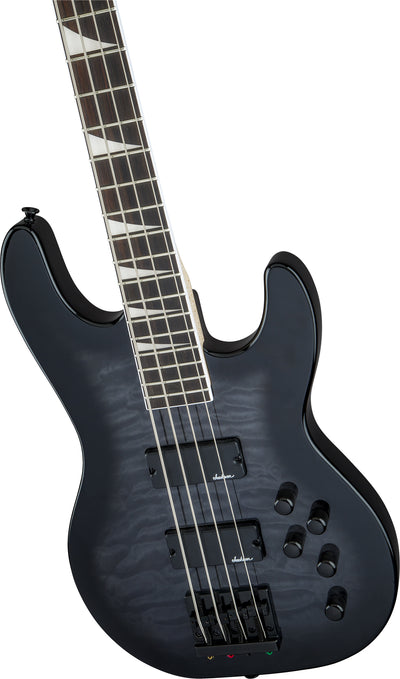 Jackson JS Series Concert Bass JS3Q - Transparent Black Burst