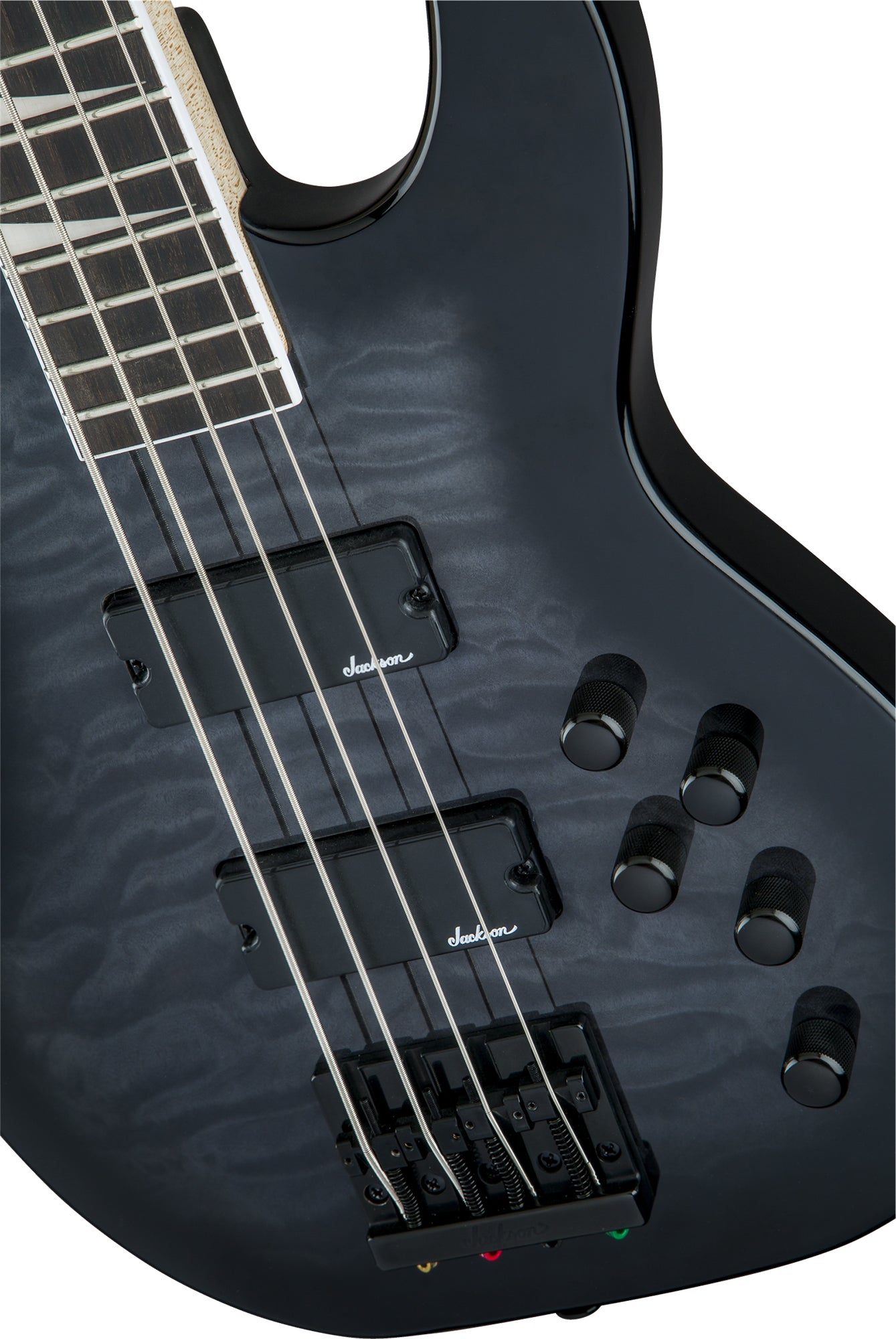 Jackson JS Series Concert Bass JS3Q - Transparent Black Burst