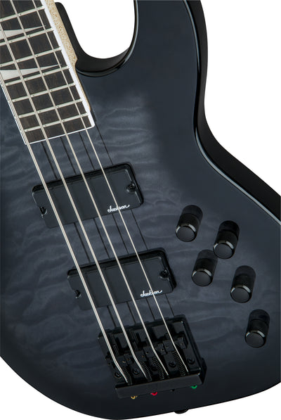 Jackson JS Series Concert Bass JS3Q - Transparent Black Burst