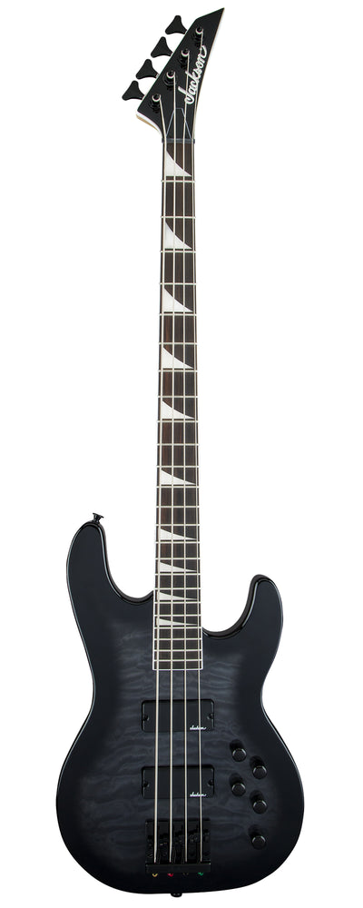 Jackson JS Series Concert Bass JS3Q Bass Guitar - Transparent Black Burst w/ Instrument Cable
