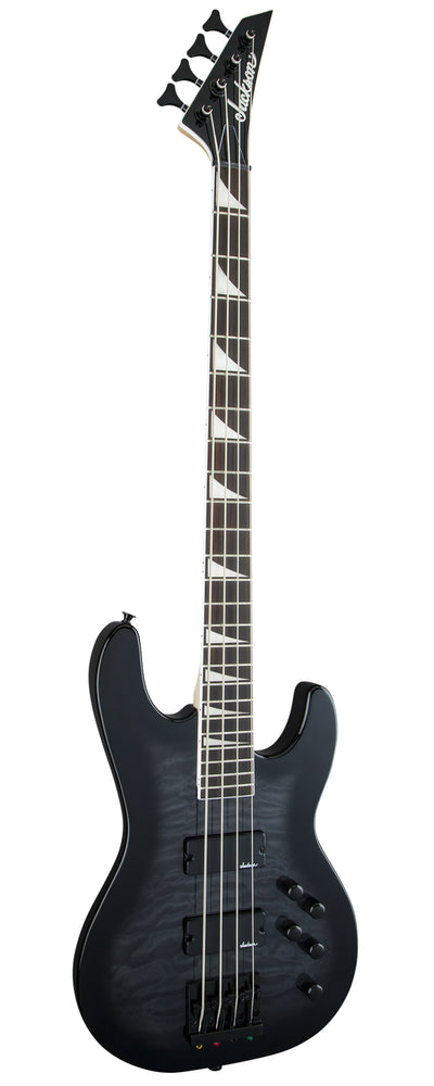 Jackson JS Series Concert Bass JS3Q Bass Guitar - Transparent Black Burst w/ Instrument Cable