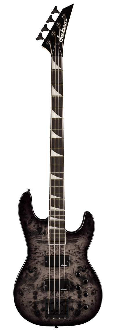 Jackson JS Series Concert Bass CB JS3P Bass Guitar - Transparent Black w/ Instrument Cable