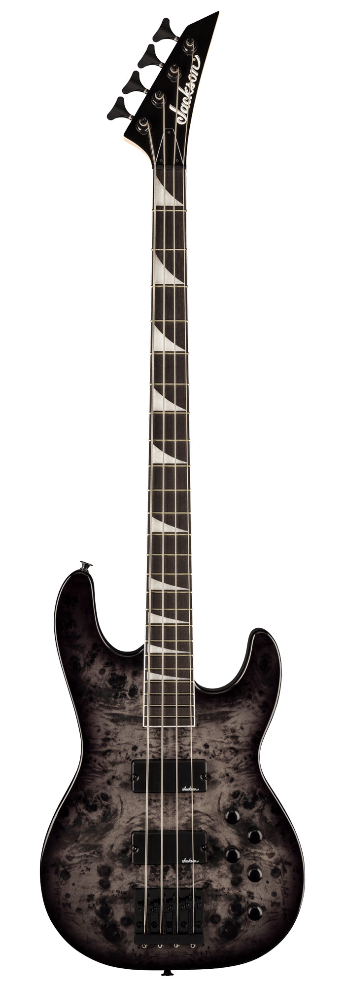 Jackson JS Series Concert Bass CB JS3P Bass Guitar - Transparent Black w/ Instrument Cable