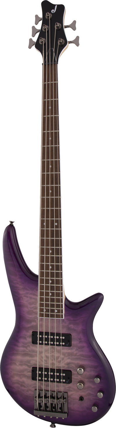 Jackson JS Series Spectra Bass JS3QV 5-String Bass Guitar - Purple Phaze