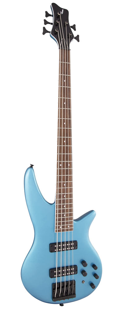 Jackson X Series Spectra Bass SBX V Bass Guitar - Electric Blue w/ Instrument Cable