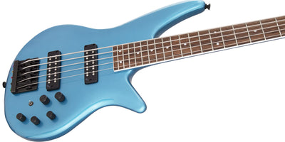 Jackson X Series Spectra Bass SBX V Bass Guitar - Electric Blue w/ Instrument Cable