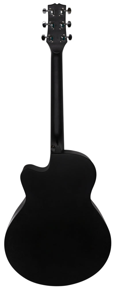 Jasmine S34C NEX Orchestra-Style Cutaway Acoustic Guitar - Black
