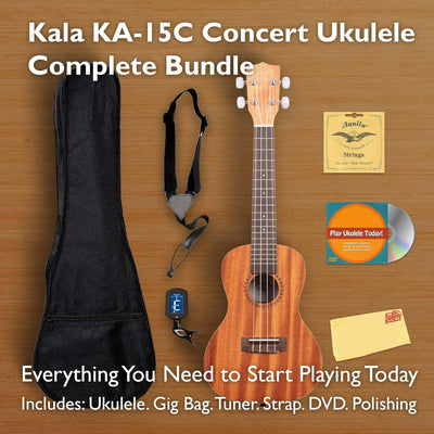 Kala KA-15C Satin Mahogany Concert Ukulele w/ Gig Bag