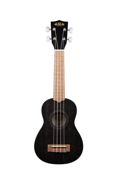 Kala KA-15S-BLK Satin Mahogany Soprano Ukulele - Black w/ Gig Bag