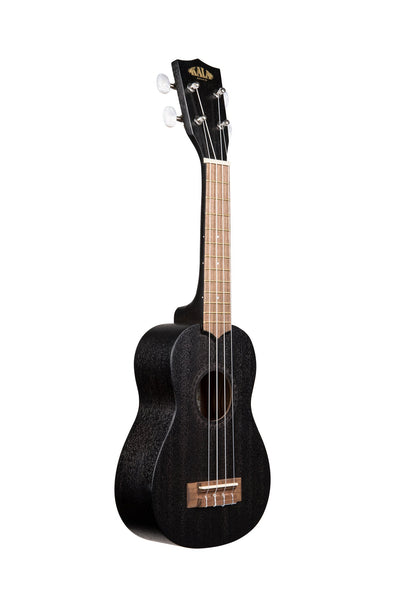 Kala KA-15S-BLK Satin Mahogany Soprano Ukulele - Black w/ Gig Bag