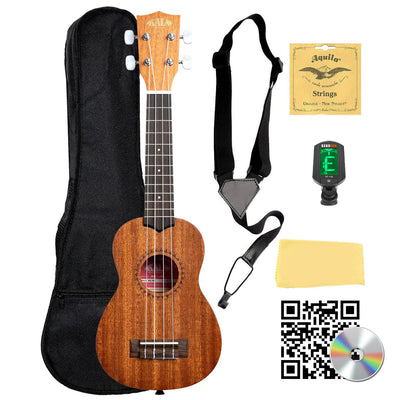Kala KA-15S Satin Mahogany Soprano Ukulele w/ Gig Bag