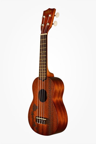 Kala KA-15S-H2 Satin Mahogany Soprano Ukulele - Hawaiian Islands Tattoo w/ Gig Bag