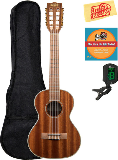 Kala KA-8 Mahogany 8-String Tenor Ukulele w/ Gig Bag