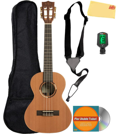 Kala KA-ASCP-T Solid Cedar Top Pau Ferro Tenor Ukulele w/ Gig Bag
