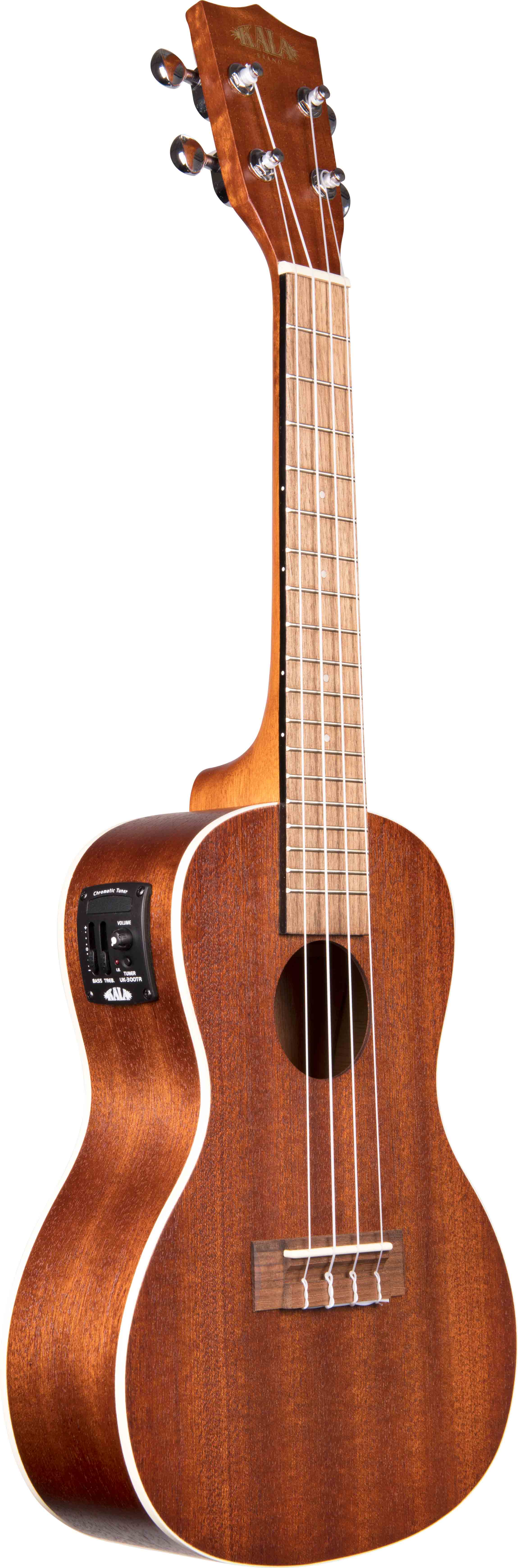 Kala KA-CE Satin Mahogany Concert Acoustic-Electric Ukulele w/ Hard Case