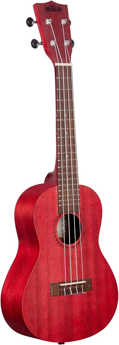 Kala MRT-RED-C Modern Meranti Concert Ukulele - Adobe Red w/ Gig Bag