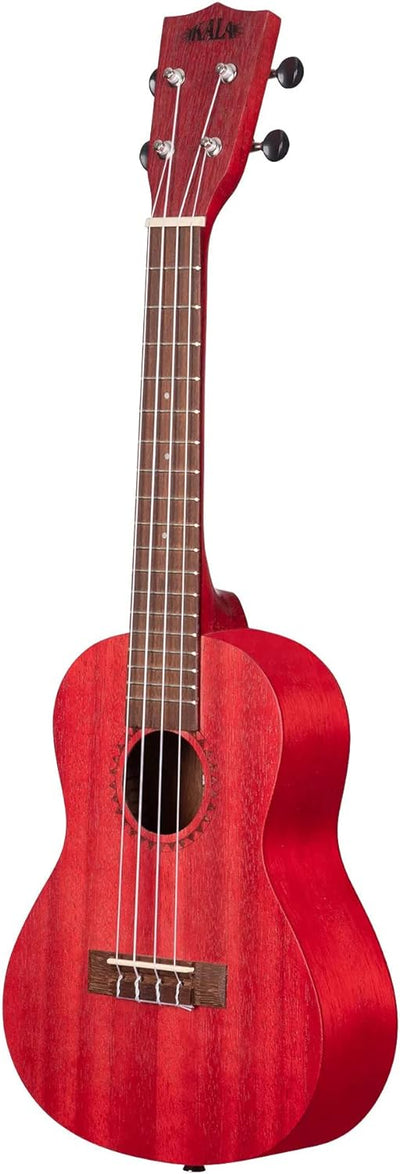 Kala MRT-RED-C Modern Meranti Concert Ukulele - Adobe Red w/ Gig Bag