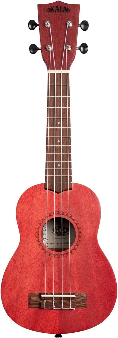 Kala MRT-RED-S Modern Meranti Ukulele - Adobe Red Soprano w/ Hard Case