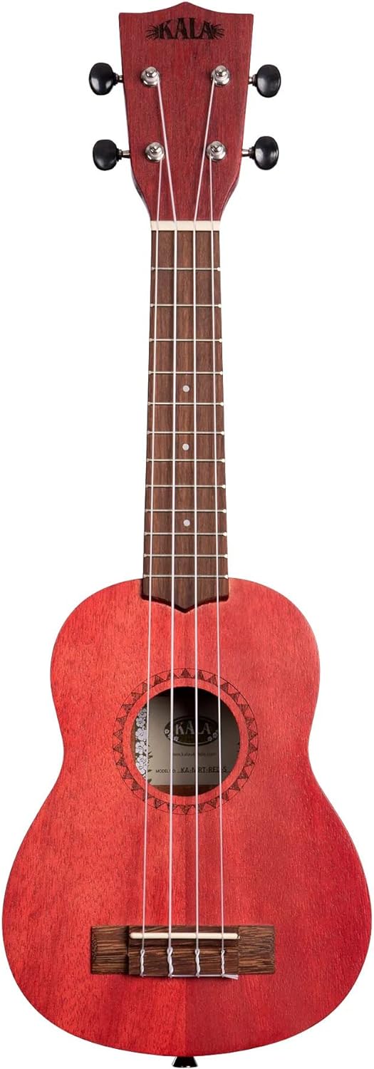 Kala MRT-RED-S Modern Meranti Ukulele - Adobe Red Soprano w/ Hard Case