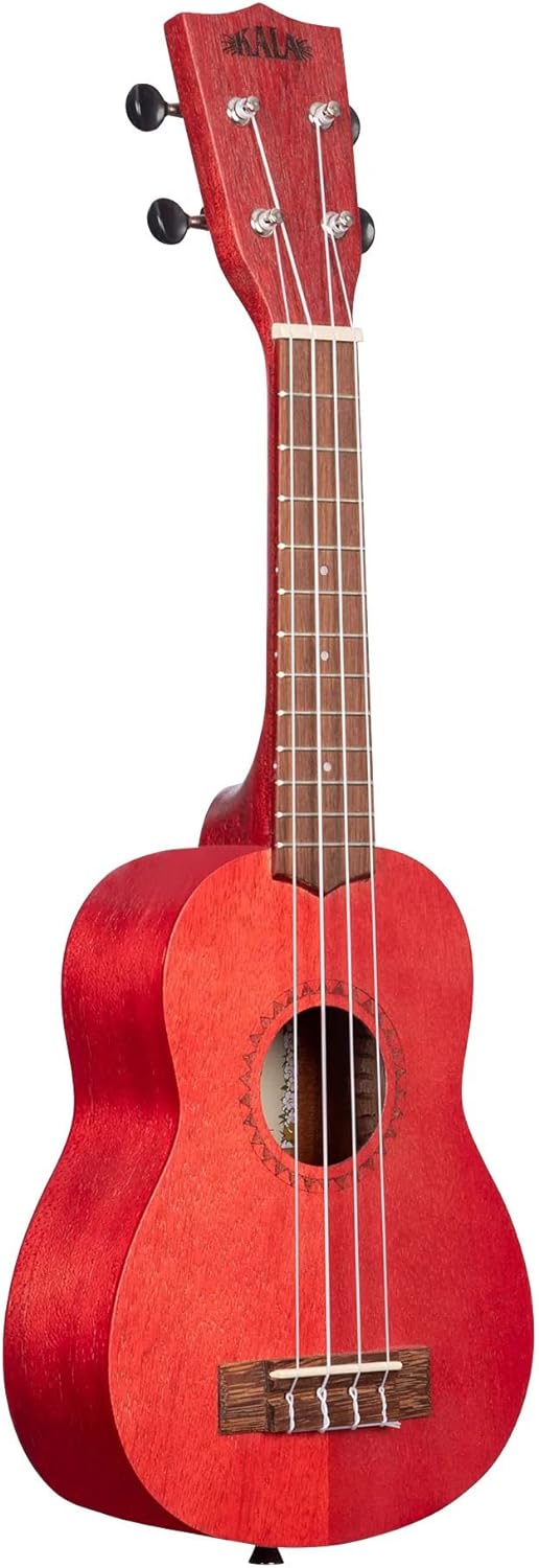 Kala MRT-RED-S Modern Meranti Ukulele - Adobe Red Soprano w/ Hard Case