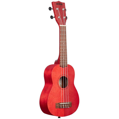 Kala MRT-RED-S Modern Meranti Soprano Ukulele - Adobe Red w/ Gig Bag