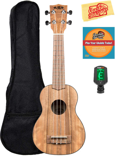 Kala KA-PWS Pacific Walnut Soprano Ukulele w/ Gig Bag
