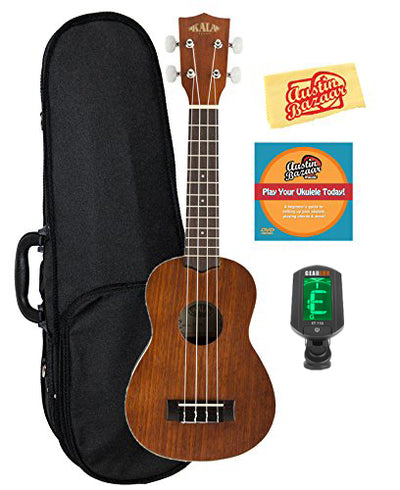 Kala KA-S Satin Mahogany Soprano Ukulele w/ Hard Case