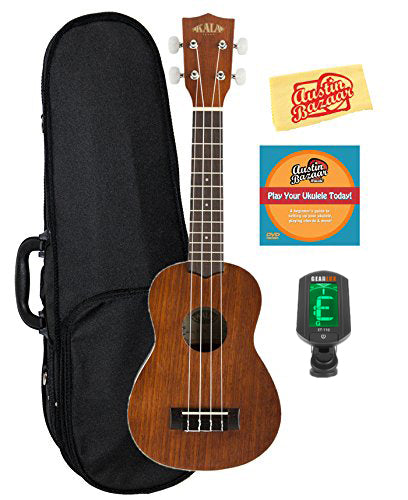 Kala KA-S Satin Mahogany Soprano Ukulele w/ Hard Case