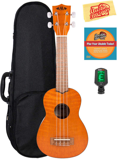 Kala KA-SEM Exotic Mahogany Soprano Ukulele w/ Hard Case