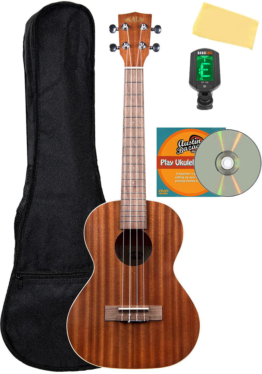 Kala KA-T Satin Mahogany Tenor Ukulele w/ Gig Bag