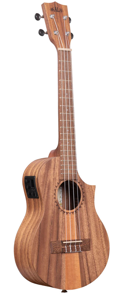 Kala KA-TK-T-CE Teak Tri-Top Tenor Acoustic-Electric Ukulele w/ Case